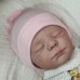 Шапочка рубчик розовая, 34см и 36см