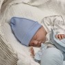 Шапочка рубчик св. голубая, 34см и 36см