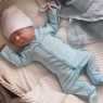 Комбинезон для недоношенных детей однотонный "Голубой"