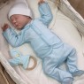 Кофточка для недоношенных детей однотонная "Голубая"
