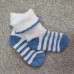 Носочки тонкие полоска голубые 4-6 см