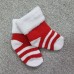 Носочки махровые красная полоска 6-8 см