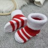 Носочки махровые красная полоска 6-8 см