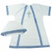 Крестильный набор для мальчика 56-62р (рубашка крестильная, чепчик)