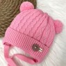 Шапочка для девочки утепленная Нежность 36-38р