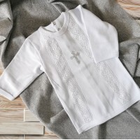 Рубашка белая для крещения мальчика 62-68р (КР4)